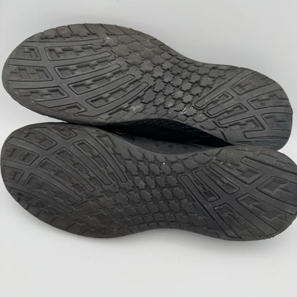 Hey Dude Men's 8 Women's 10 Mistral Sneakers Black Total Black‎ Perforated Mesh